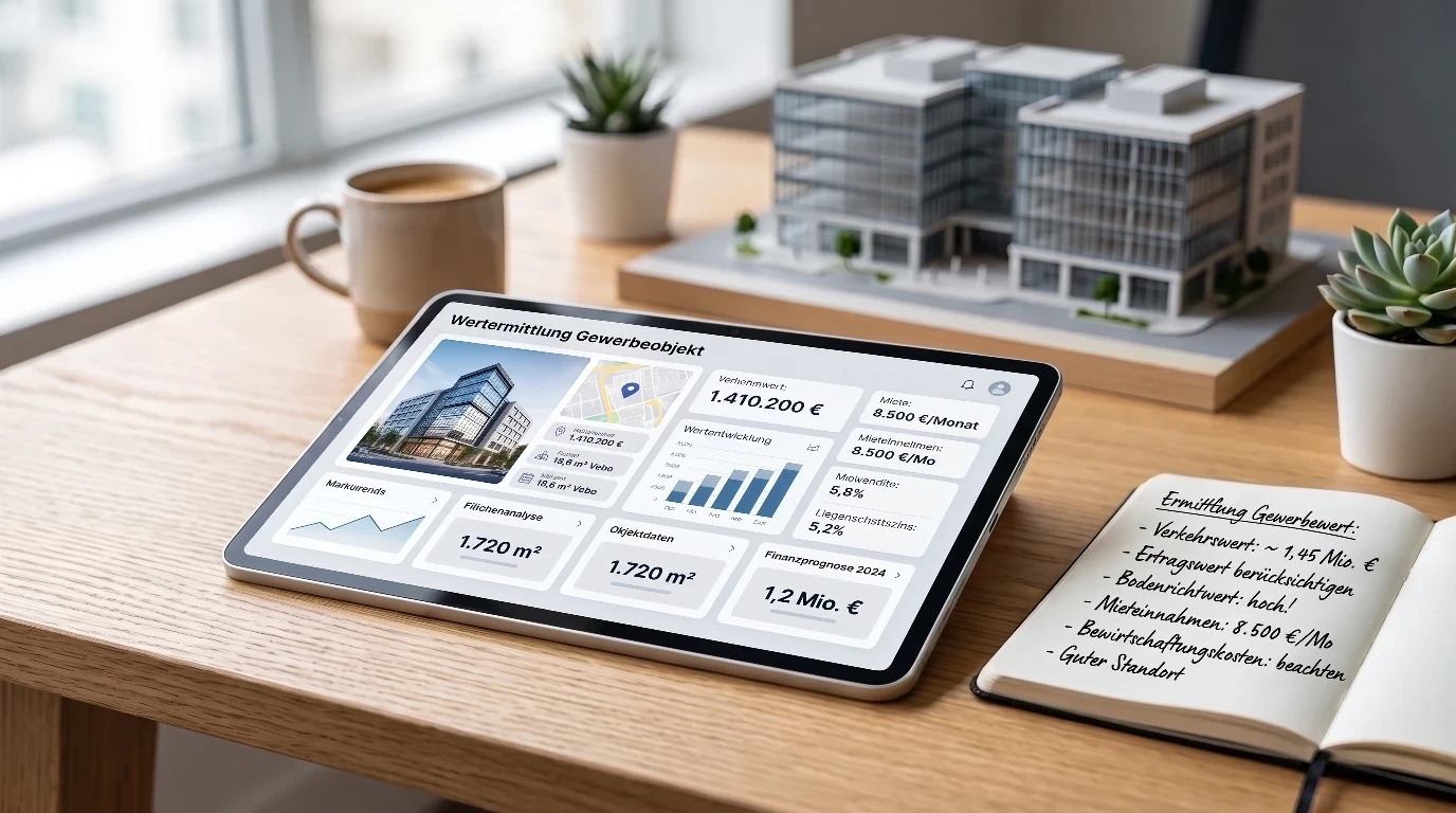 Tablet mit Bewertungseingabe