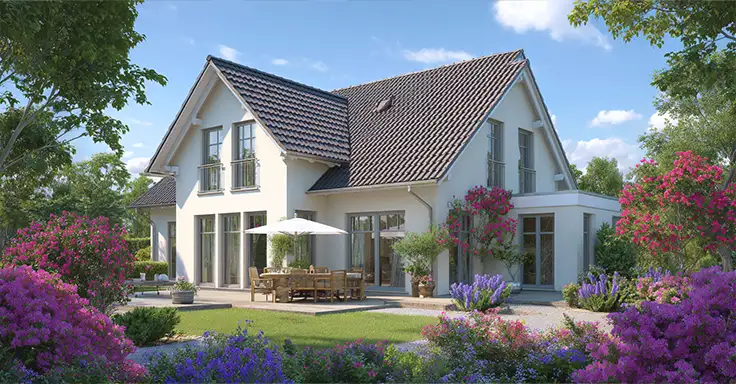 Einfamilienhaus mit Garten und Terrasse